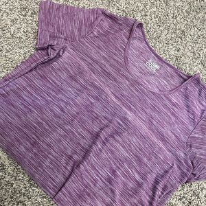 Pink heather workout top